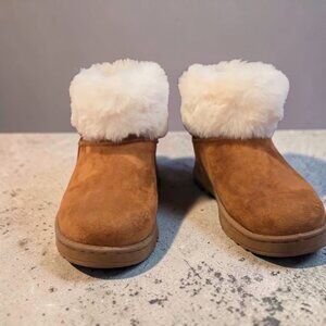 Fur-Lined Suede Winter Boots